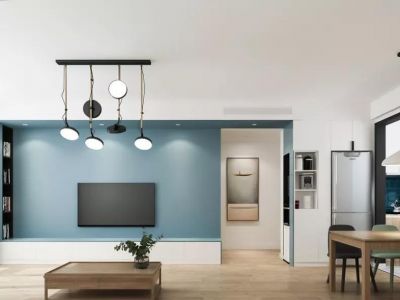 光华春天110平米现代简约三居室装修案例