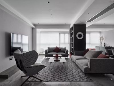 润西山现代风格118平米装修案例