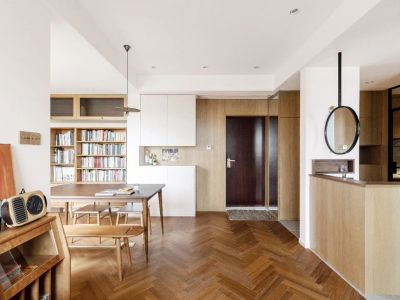 宏达世纪锦城158平米北欧风格三居室装修案例