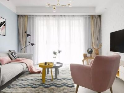 恒大轨道时代140平米北欧风格装修案例