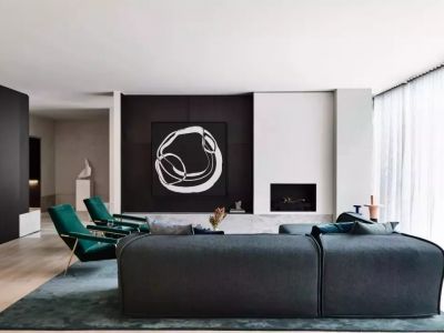 恒大林溪郡现代风格客厅140平米装修案例