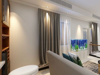 龙源府邸现代简欧风格135平米装修案例