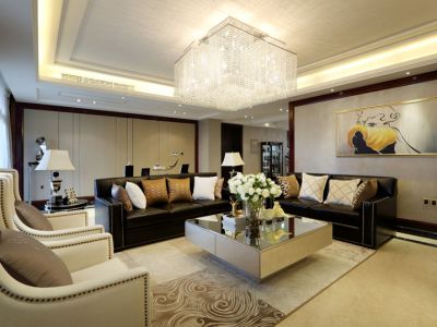 东原嘉阅湾别墅555平欧式风格装修案例