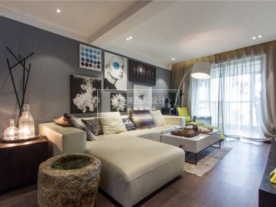 金科天元道平层146平现代风格装修案例