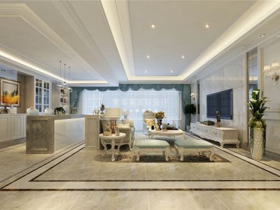光华安纳溪湖别墅466平欧式风格装修案例