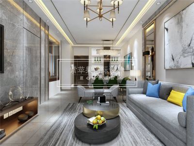 保利山庄梧桐平层370平现代风格装修案例