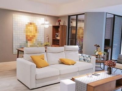 司南名著116平米现代简约三居室装修案例