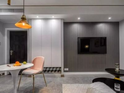 环球汇天誉68㎡现代轻奢风小户型装修案例