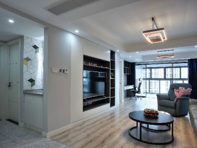 恒大御景半岛143平四居室现代简约风格装修效果图