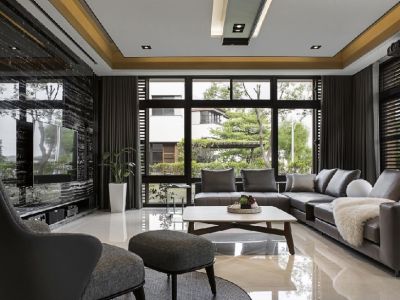 金科美的原上现代风格225平米别墅装修效果图案例