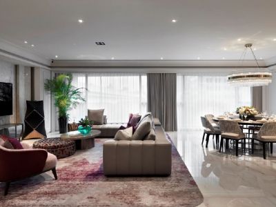 维罗纳360平混搭风格别墅装修效果图