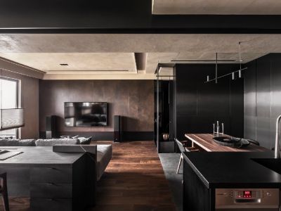 西湖新村96平米现代简约二居室装修案例