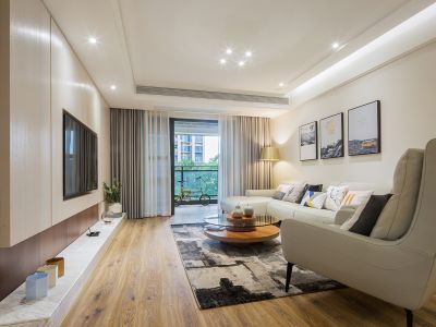 未来金茂府时尚简约143平米四室两厅装修案例