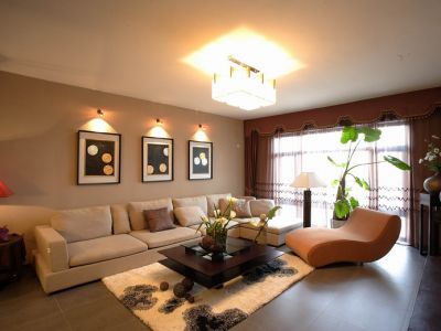 山语澜廷现代风格113平米三室两厅装修案例