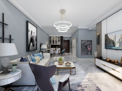 西旅逸都120平米现代风格装修案例