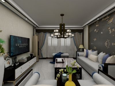 建邦华庭140平米中式风格装修案例