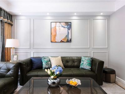 远洋御山水现代风格96平米三居室装修案例