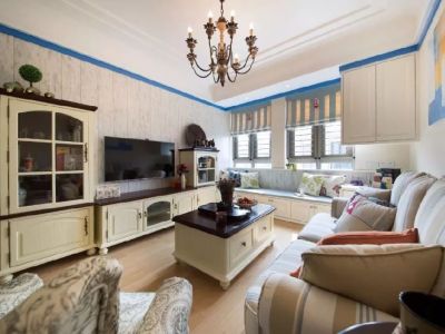 中国铁建花语城140平米地中海风格四居室装修案例