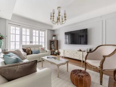 绿城西安全运村现代风格118平米二居室装修案例