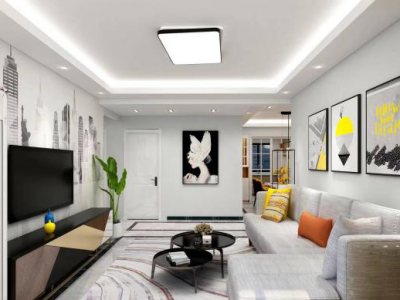 万科金域华府三居115平现代风格装修案例