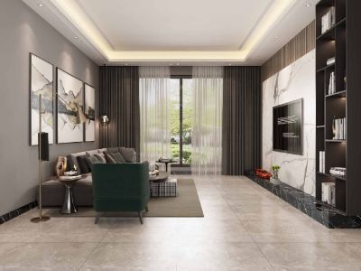 金地湖城大境别墅550平现代风格装修案例