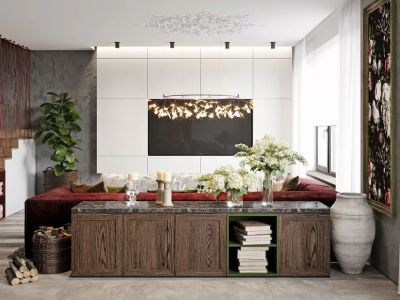 万科城如园美式风格135平米装修案例