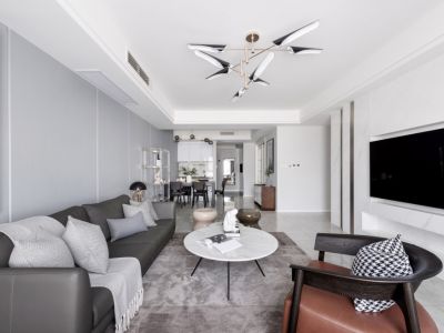 万科城润园现代风格170平米装修案例