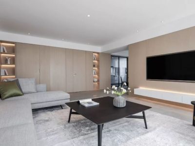 远洋御山水现代风格141平米装修案例