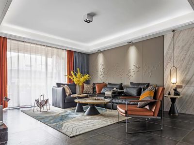 沁芳盛世140㎡现代风格四居室装修案例