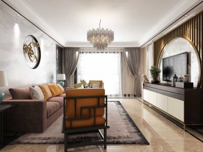 惠丰乐园150㎡新中式风格装修案例