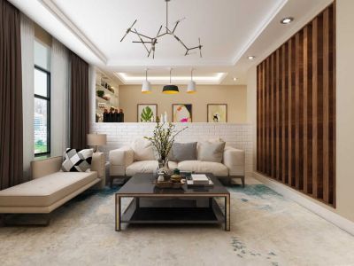 和谐嘉苑130㎡混搭风格三居室装修案例