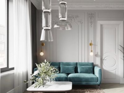 卓越坊100平米现代轻奢三居室装修案例