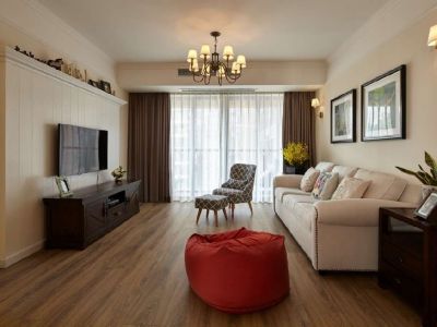 天伦锦城美式风格130平米三居室装修案例