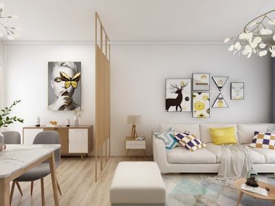 中海百贤府三居115平现代风格装修案例