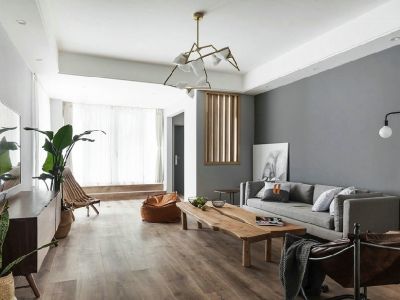 日新家园现代风格120平米三居室装修案例