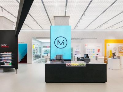 北京化妆品店680平米简约风格装修案例