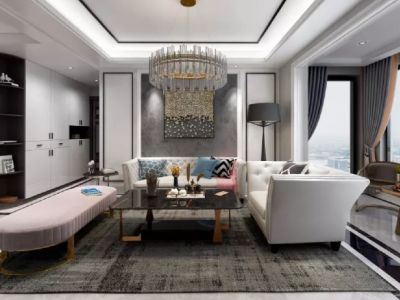 唐寧府·御宸现代风格120平米三居室装修设计案例