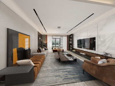 金地世家风华151平米现代风格装修案例