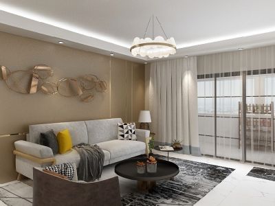 曲江玫瑰园130平米现代风格装修案例