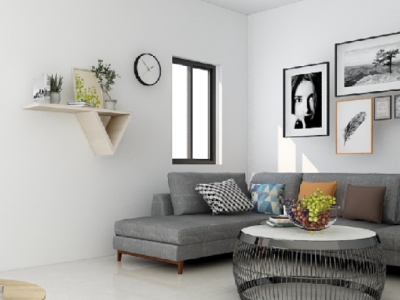 昆御府美式风格125平米三居室装修案例