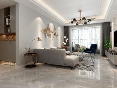 白鹿花园四居133平现代风格装修案例