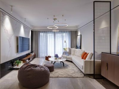 中国铁建瑞园85平米现代二居室装修案例