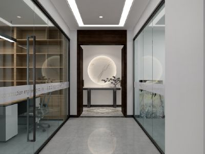 200平米新中式风格办公室装修案例