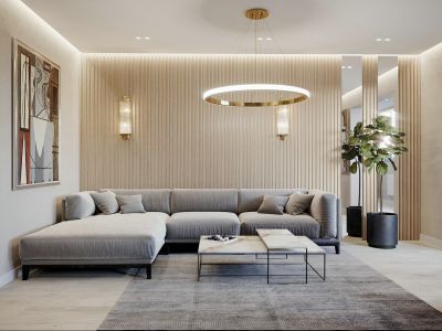 绿城桂语蘭庭现代风格117平米装修案例