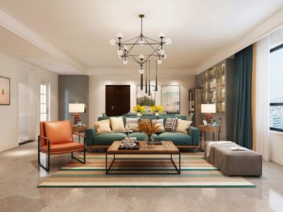 开元第一城平层132平现代风格装修案例