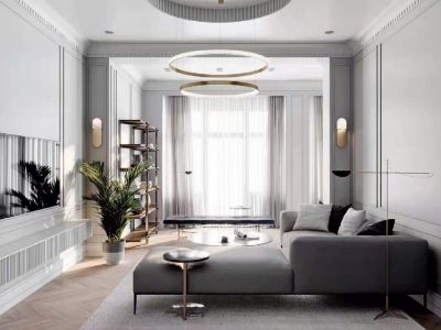 枫叶新都市四居125平现代风格装修案例