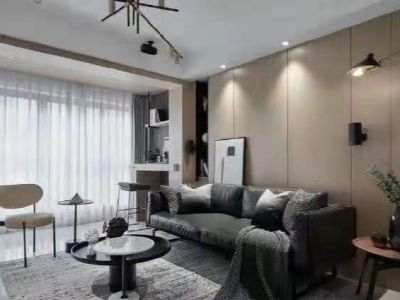 华洲城熙悦都三居105平现代风格装修案例