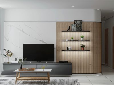 保利和光尘樾北欧三居室装修案例