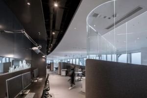 [西安派美装饰]办公室装修吊顶样式 办公室吊顶装修