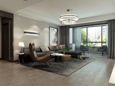 龙湖香醍国际四居125平方现代风格装修案例